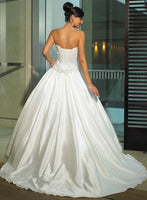 ELEGANT TAFFETA SWEETHEART CORSET BALLROOM BRIDAL DEB GOWN WITH LACE UP BACK (MS109)