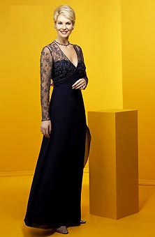 ELEGANT BLACK MOTHERS EVENING PARTY DRESS WITH SWEETHEART & LACE BALLERO (MB003)