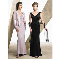 ELEGANT BUTTERFLY  MOTHERS EVENING PARTY DRESS WITH JACKET (MB014)