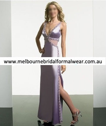 ELEGANT SEXY LIGHT PURPLE EVENING PARTY DRESS WITH SPLITS (PM096)