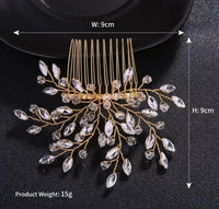 Crystal Bridal Wedding Hair Comb - Dainty