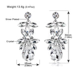 Crystal Bridal Wedding Earrings - Drop