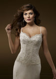 ELEGANT MERMAID CHIFFON AND LACE BRIDAL GOWN WITH TRAIN (MR011)